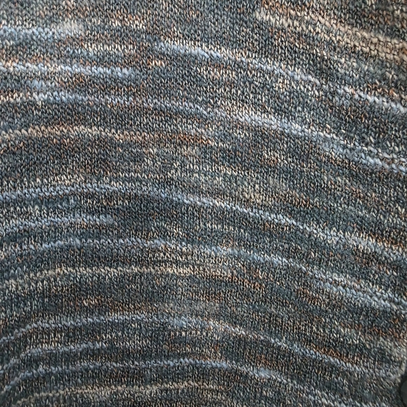 dressbarn Heathered Blue and Gray Hooded Cardigan - Picture 3 of 6